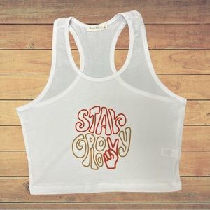 Stay Groovy tank  S-L available brand new.